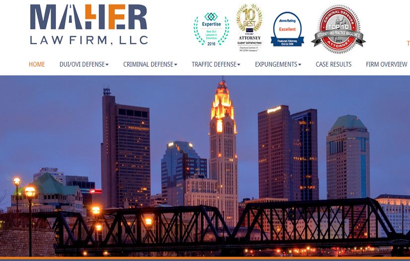 Maher Law Firm - SEO and Web Development Services screenshot 1